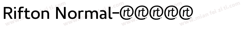Rifton Normal字体转换